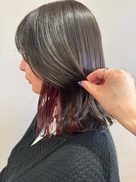 イーストハムヘッドショップ(EAST HAM head shop) インナーカラーレッド/似合わせデザインカラー