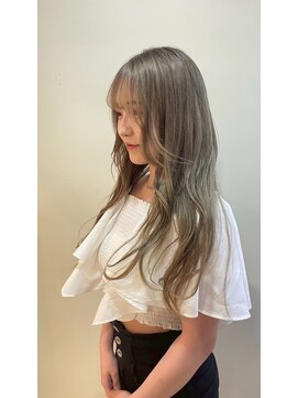 パーミル ヘア クマモト(permille ‰ hair Kumamoto) ミルクティーベージュ×ロング