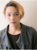 かき上げブリーチデザイン波打ちパーマc新所沢