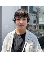 カフ(CAF)&nbsp;CAF FUKO ショートボブ/ニュアンスパーマ/くせ毛風/大阪心斎橋