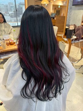 アンククロス 表参道(ANKH CROSS) 【ビフォーあり】シールエクステ/インナーカラー/レイヤーロング