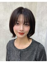 ロンドアヴァントゥス 池袋(Lond aventus)&nbsp;韓国レイヤー/韓国風/ボブ/髪質改善/黒髪/ブリーチなし〔池袋〕