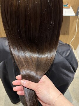 ベルベットヘア 千早店(Velvet hair) プレミアム髪質改善カラー【カーキグレージュ】