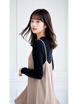 コートフィールエー(CO_T feel.a)&nbsp;【韓国風】くびれセミディ×透明感ショコラブラウン