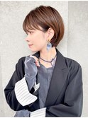 ハンサムショート/ショートボブ/20代30代40代50代/顔周りカット