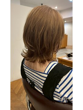 カノエ 山口小郡店(canoe) レイヤーカット×ベージュ