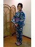 浴衣着付け+ハーフアップ ¥10,000 浴衣着付け+フルアップ ¥11,000