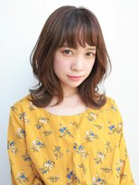 ルティア(Lutia) ひし形シルエット シースルーバング アッシュカラー★★