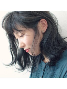 ノイン(noine) 『noine*sasaki』無造作ミディアム×ダークトーンアッシュ