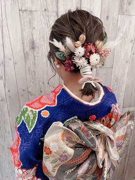 オーフェス 福島店(AUFES) 成人式紐アレンジ/モカブラウン