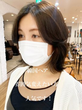 ノラキチジョウジ(NORA KICHIJOJI) #韓国ヘア#おくれ毛#エギョモリ#ボブルフ#くびれ#くびれヘア