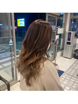 アースオーセンティック 高知潮江店(EARTH Authentic)&nbsp;【EARTH/A東川優美】ハイライト×セミロング