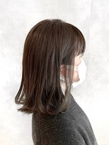 アイディール 心斎橋店(:ideal)&nbsp;20代30代40代外ハネロブ,縮毛矯正×透明感カラー[四ツ橋/心斎橋]