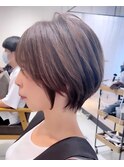 ショートボブ/大人可愛い/30代/40代/50代