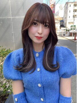 ロンド マーレ 天神大名店(Lond mare) イメチェン/チェリーブラウン/フェミニン/ダークアッシュ/束感