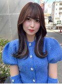 イメチェン/チェリーブラウン/フェミニン/ダークアッシュ/束感
