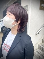 アイエヌ 蔵前(I/N)&nbsp;マッシュウルフ　ハイライト　モーヴピンク