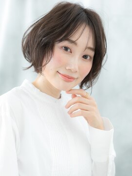 ドクターズ サロン ラブ(Dr's Salon LAB) ゆるふわパーマ小顔くすみカラーマッシュボブb古河20代30代40代