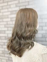 ラグナ(Lagna)&nbsp;ダブルカラーのオリーブベージュMIX巻き☆