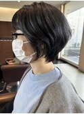 小顔ショートボブ くせ毛を生かし