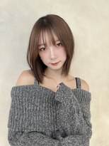 モナコ 広尾 恵比寿(monaco) 【monaco】切りっぱなしボブ/シースルー前髪/逆三角/広尾美容室