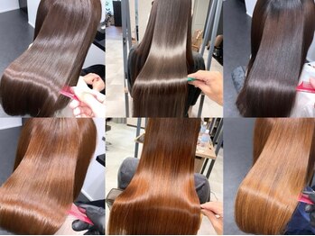 リンクミリ(Link mili)の写真/【話題沸騰!幹細胞使用 髪質改善】施術後、自宅でも髪質の違いを実感！周りから褒められる髪質に◇