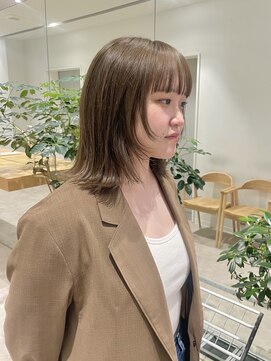 ゴウトゥデイシェアサロン 町田店(GO TODAY SHAiRE SALON) 透明感たっぷり明るめオリーブカラー♪