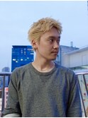 メンズカット/スパイキーショート/ケアブリーチホワイトベージュ