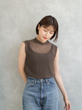 エレノア 自由が丘ANNEX(Eleanor) ナチュラルボブ/前髪あり/マロンベージュ/自由が丘/自由が丘駅