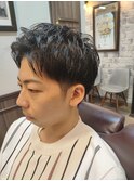 ツーブロックショート