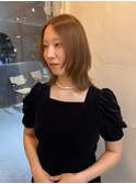 レイヤーカット＊ベージュカラー