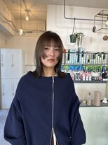 ピノ(pino.)&nbsp;顔まわりレイヤー切りっぱなしボブ伸ばしかけシースルーバング