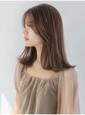 ☆ダークパープルナチュラルショートミルクブラウン髪質改善ボブ