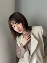 ☆切りっぱなしヘア/暖色カラー/ワイドバング/原宿神宮前