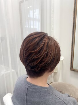 アッカ(acca) 大人ブリーチハイライト＠オレンジベージュ