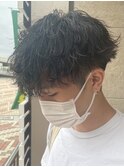 波巻きパーマ/縦落ちツイスパ/刈り上げショート