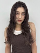 ユーフォリア 青山(Euphoria)&nbsp;ロングレイヤー 斜めバンググレージュカラーデザインカラー