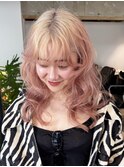 ブリーチハイトーンブロンド顔周りレイヤー_F20770