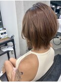 くびれミディアムレイヤーカット 美由紀