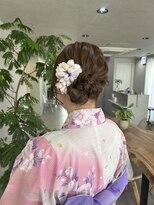 クム 横浜(qumu)&nbsp;【qumu MARIKO】浴衣アレンジ×サイドシニヨン