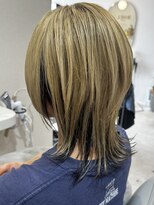 ベル サウス(BHEL south)&nbsp;レイヤーカット顔周り/ベージュカラー/津/久居