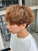 ジーニー 新百合ヶ丘(Genie) フェザーパーマサーフカール刈り上げセンターパート