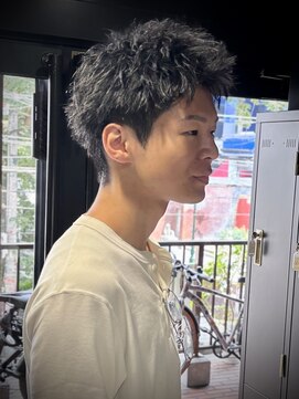 アウル 心斎橋(owl) 【スパイキーショート×ピンパーマ】メンズカット/短髪