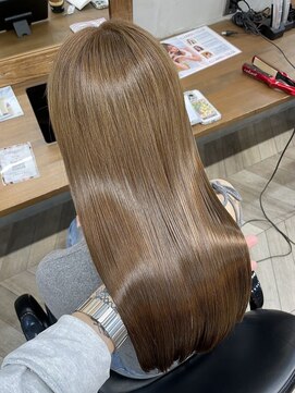 アンジェリカ 立町店(ANGELICA) 暗髪　グレージュ　髪質改善　縮毛矯正