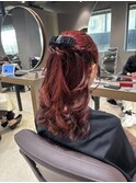 華やかハーフアップ◎