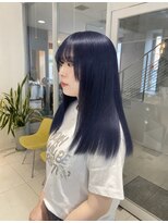 ステラ ヘア デザイン サロン(STELLA hair design salon)&nbsp;透明感Blue Black ×ロング【浅野】