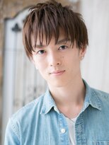 モッズヘア メン 南越谷南口店(mod's hair men)&nbsp;爽やか学生ダークブラウンフルバング束感メンズカット20代30代b1