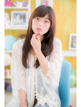 ミック 日暮里店(miq) パッツンバングの♪爽やかsweetロング