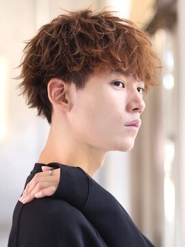 リップス 池袋(LIPPS) フェザー質感 テクノ ソフトツーブロック