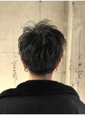 くせ毛風パーマコンマヘアかき上げヘア